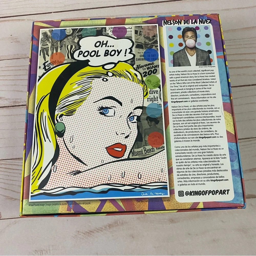 Nelson De La Nuez King Of Pop Art 1000 Piece Jigsaw Puzzle | Pool Boy Sealed